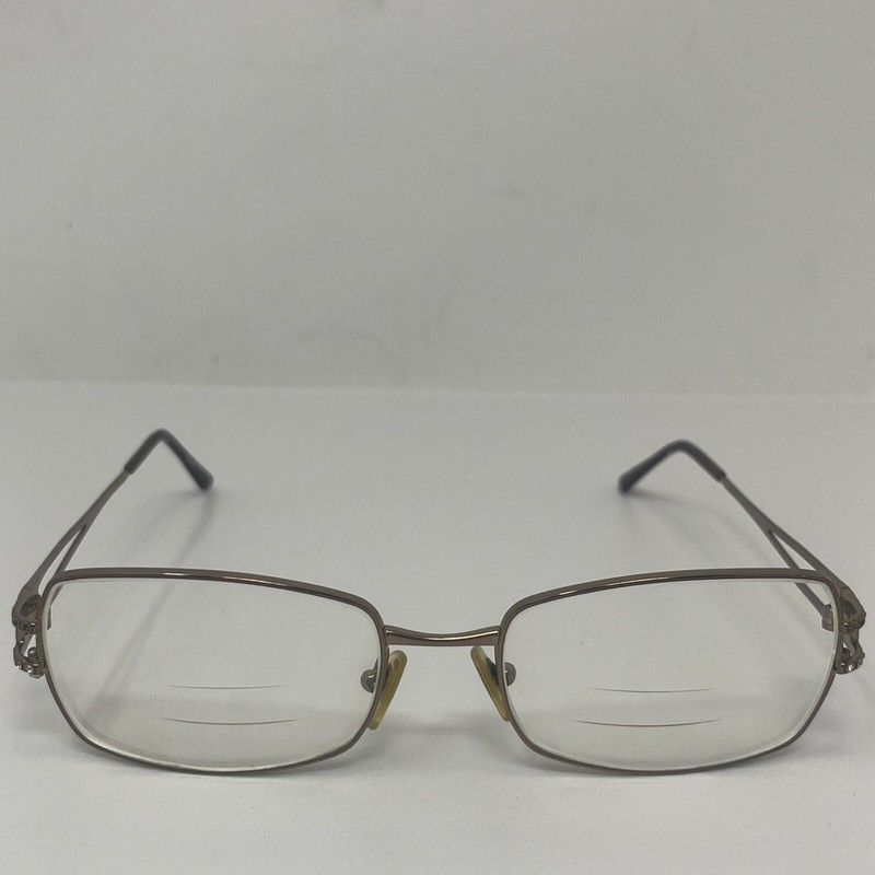 VERSACE Mod. 1114-B 1045 Brown Rhinestone Medusa Eyeglasses 54-18-130