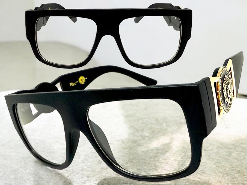 Classic Retro Hardcore Hip Hop Rapper Clear Lens EYE GLASSES Thick Black Frame