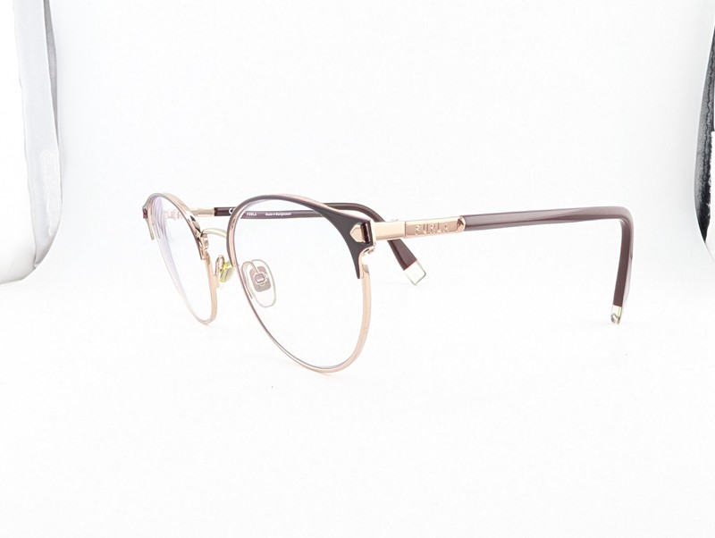 Furla Eyeglasses Frames Only, VFU551K COL. 0E59, 51-20-135, Red/Silver gallery