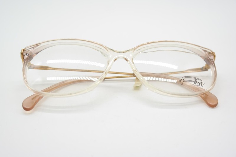 Vintage Glasses Flair OPERA 2 Transparent Gold Oval Eyeglass Frame gallery