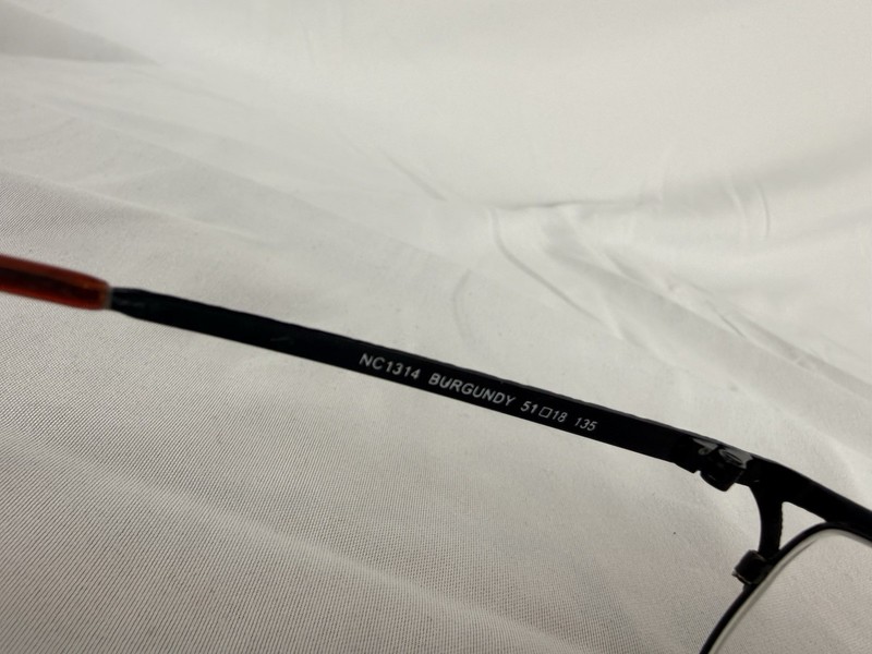 NAT & COCO France Eyeglasses Frame NC1314 Burgundy 51-18-135 Full Rim Vintage gallery