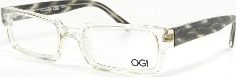 OGI HERITAGE 7146 1329 Crystal Clear Demi Grey Eyeglasses Frame 50-18-145 Japan