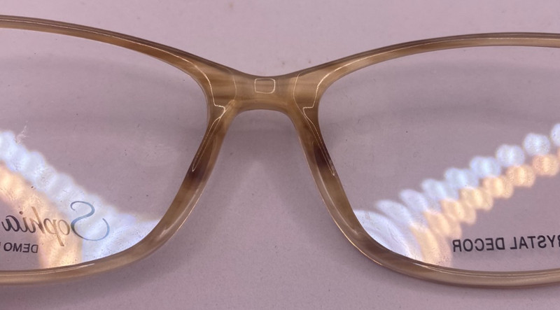 SOPHIA LOREN FRAMES ONLY EYEGLASSES 1546 BROWN 55-18-135 gallery