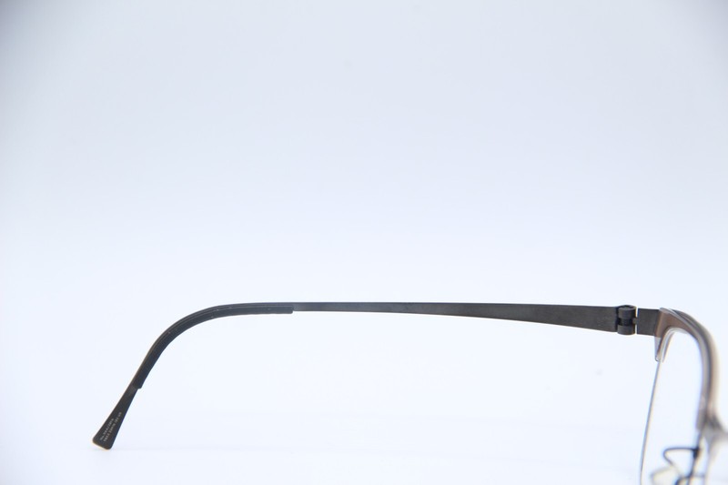 NEW LINDBERG NO. 004 /3516 U9 CLEAR GUNMETAL AUTHENTIC FRAMES EYEGLASSES 53-16 gallery