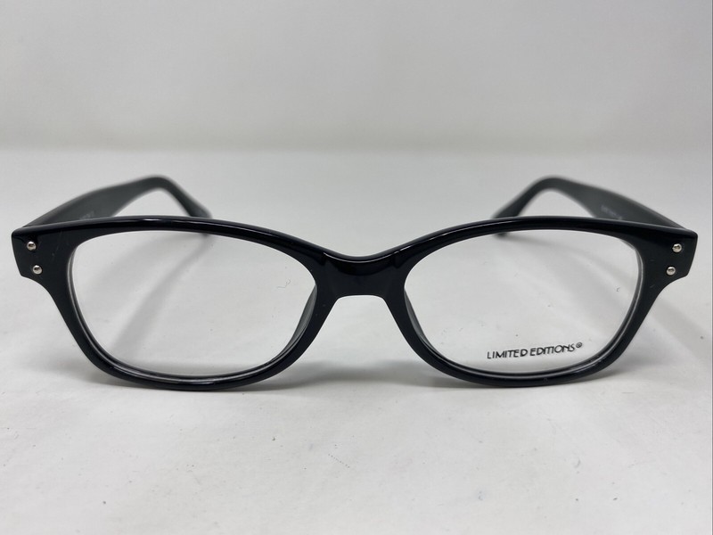 Limited Editions BARLOW BLACK 51-17-145 Plastic Full Rim Eyeglasses Frame XS59