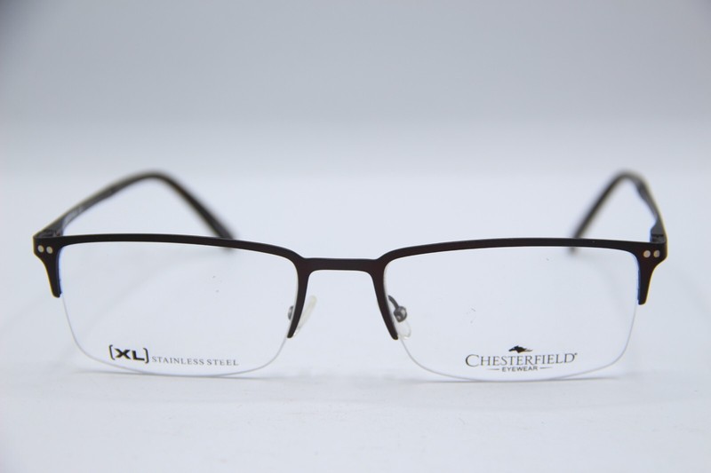 NEW CHESTERFIELD XL STAINLESS STEEL CH84XL R0Z AUTHENTIC EYEGLASSES 59-20 gallery