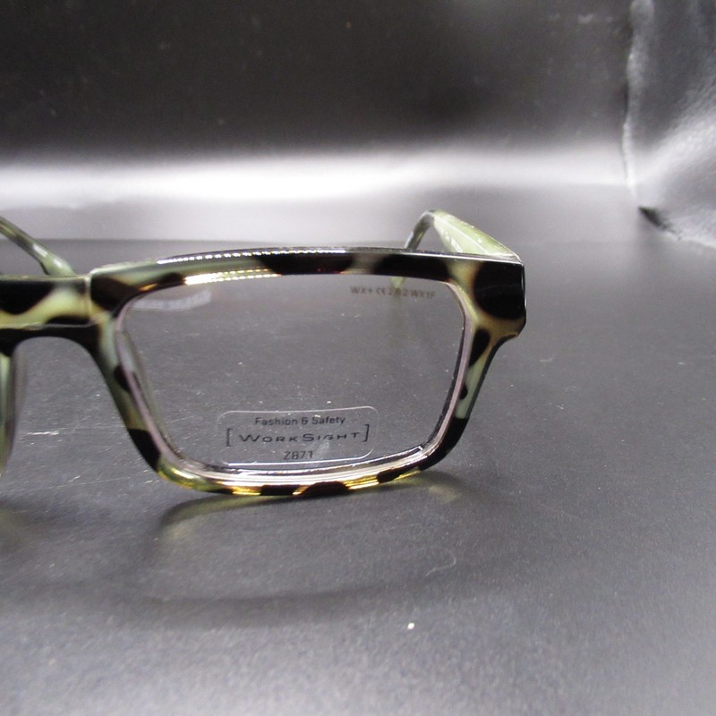 Wiley X Work Sight Profile Safety Eyeglass Frames Green Tortoise WX Z87-2 gallery