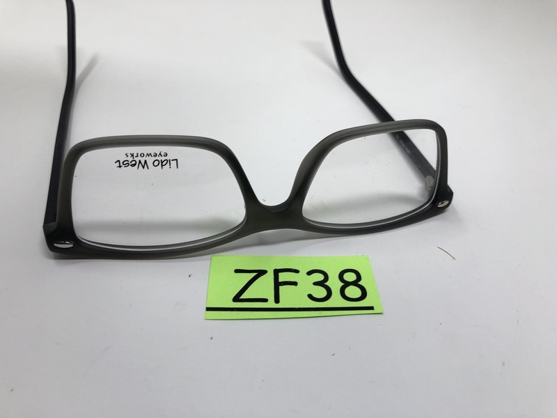 LIDO WEST EYEGLASSES FRAME AYDEN GRAY BLACK 50-17–145 Full Rim ZF38 gallery