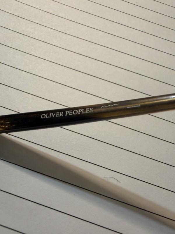Rare Authentic Oliver Peoples RILEY DM 45mm Dark Mahogany Glasses Japan Round gallery