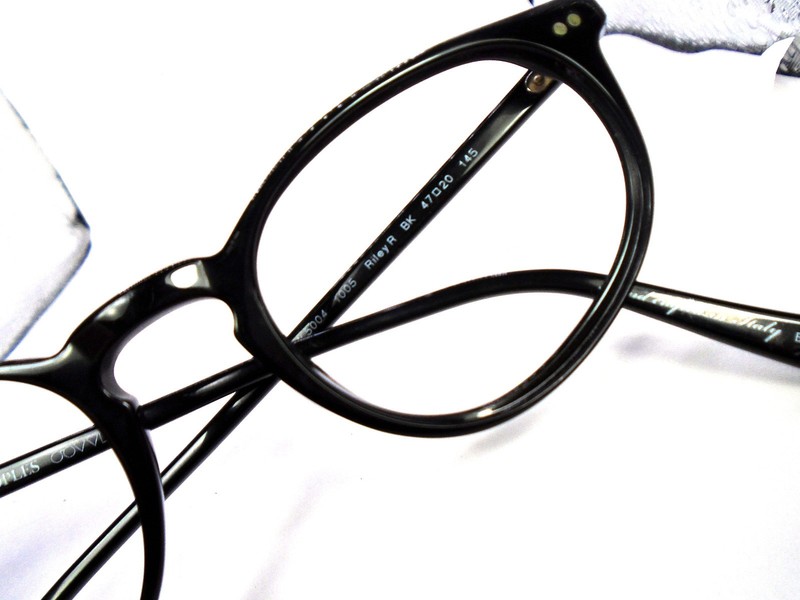 FOR PARTS Oliver Peoples OV 5004 1005 RILEY R BK Black 47-20-145 Eyeglass Frame gallery