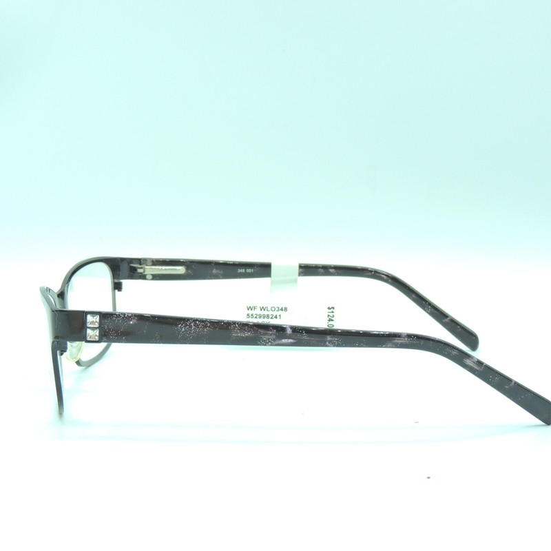 Luxe 348 001 Black Eyeglass Frames 53 18 135 gallery
