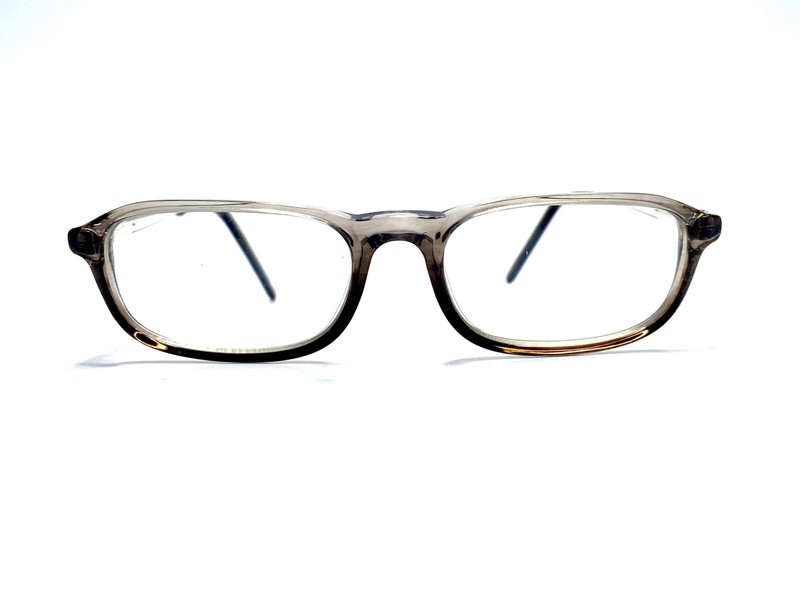 Brighton Grey Clear Rectangular Reading Glasses +1.0 Silver Temple 47 17 140