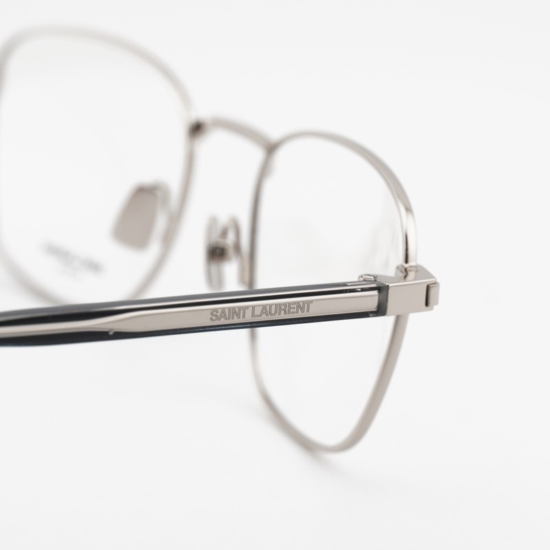 NEW Saint Laurent SL699 005 Silver 59mm Eyeglasses gallery