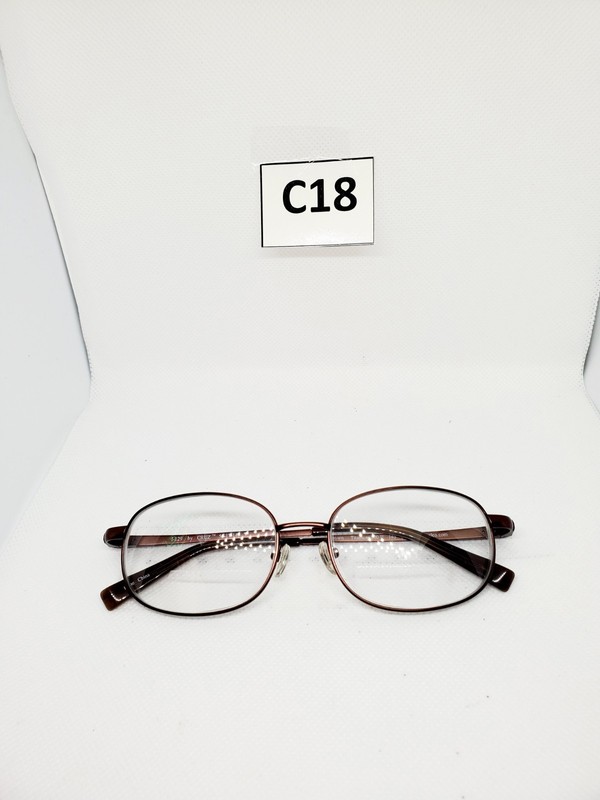 CRUZ EYEWEAR I-129 55/17/145 TITANIUM BROWN FLEX HINGE EYEGLASSES