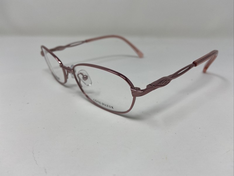 CÔTE D’AZUR Eyeglasses Frames CDA215 03 52-17-135 Pink Full Rim E522 gallery