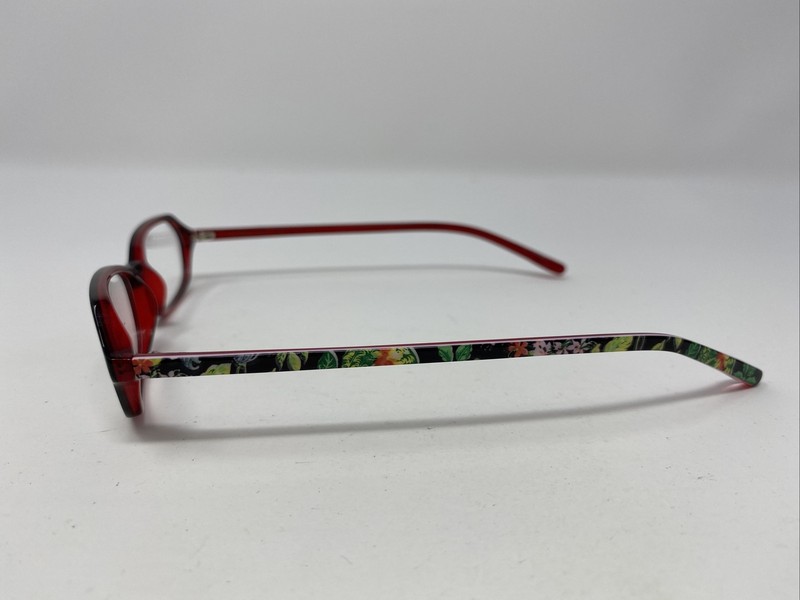 VERA BRADLEY EYEGLASSES FRAME 3012 1107 49-17-140 RED BLACK FLORAL FULL RIM OI41 gallery