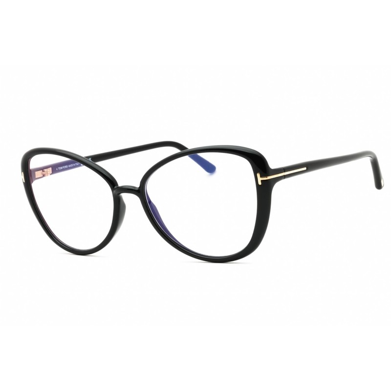 Tom Ford Women’s Eyeglasses Shiny Black Injected Propionate Frame FT5907-B 001