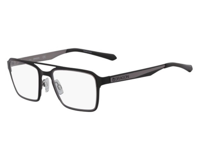 New Authentic DRAGON Aviator EYEGLASSES DR175 KAZ Satin Black/Gunmetal 50-20-140