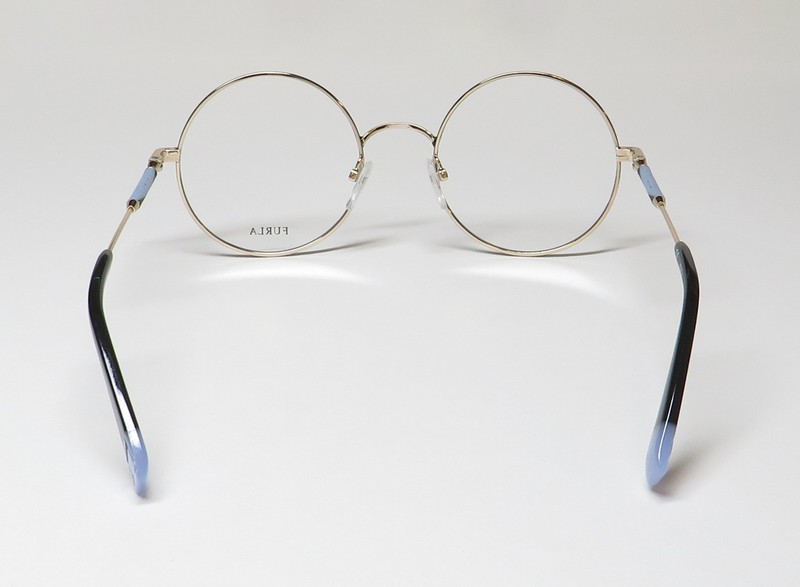 NEW FURLA VFU310 EYEGLASS FRAME 50-20-135 WOMENS 0301 GOLD FULL-RIM METAL & gallery