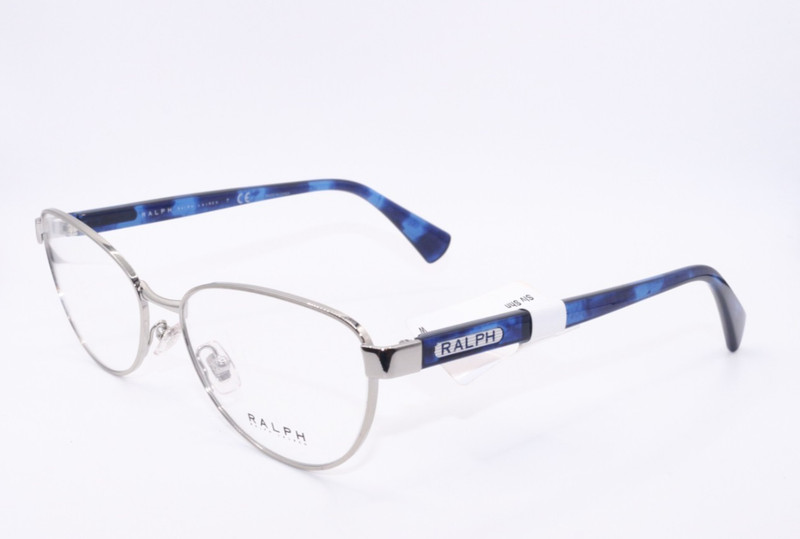 NEW RALPH LAUREN RA 6048 9001 SILVER BLUE AUTHENTIC DESIGNER EYEGLASSES 53-16