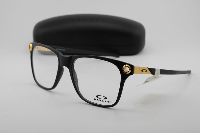 NEW OAKLEY OX8152-0455 APPARITION GOLD BLACK SATIN AUTHENTIC EYEGLASSES 55-18