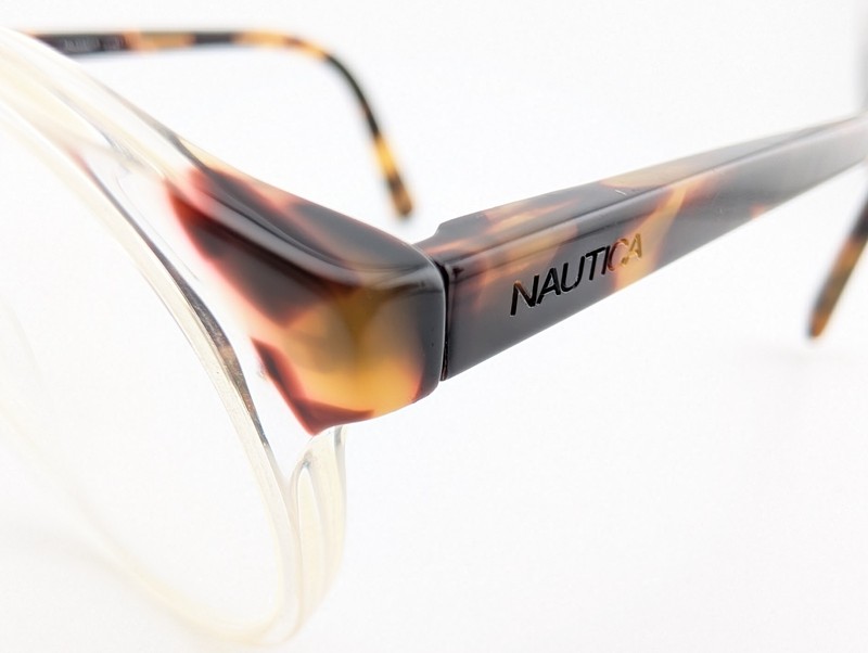 Nautica Eyeglasses, Frames Only, NLO5005 971, 49-18-140, Plastic, Clear/Tort gallery