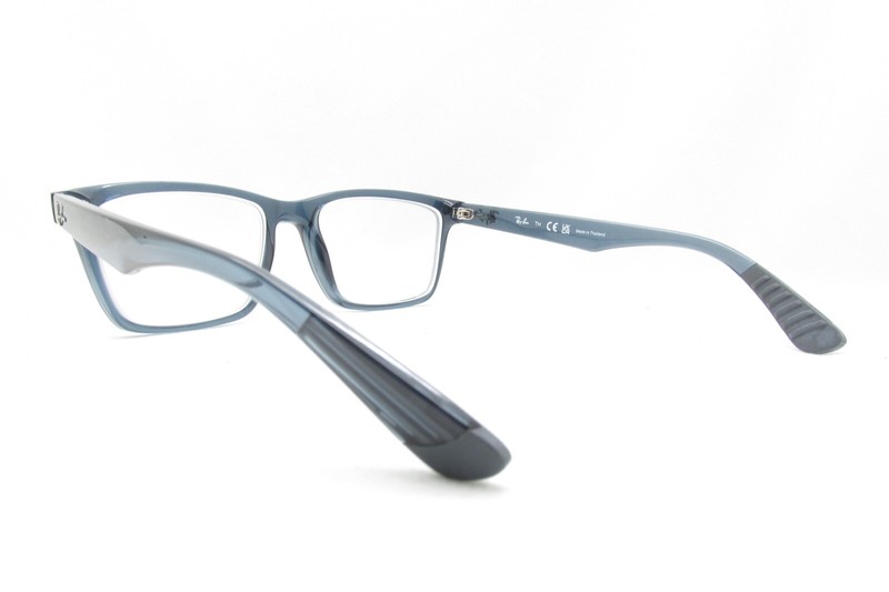 RAY-BAN MODERN HORNED BLUE RB7025 EYEGLASSES FRAMES THAILAND 55-17-145 114703 gallery