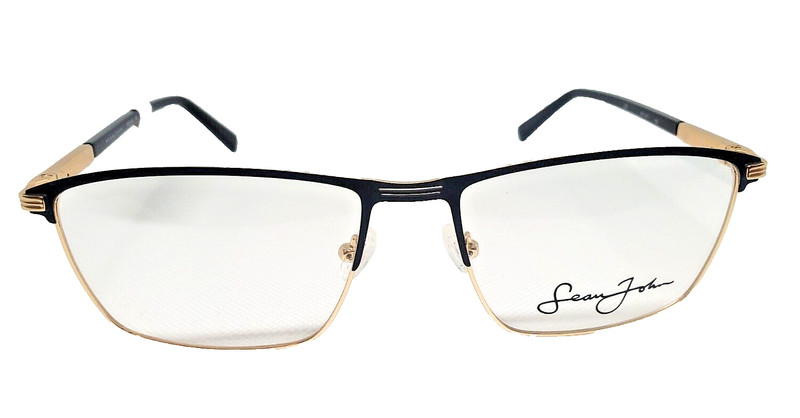 Sean John SJO 5164 Black Gold Eyeglasses Frames 60 18 150