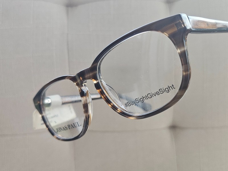 Jonas Paul Young Kid Eyeglasses Frame Striped Maple Ryan/Ruth Glass Eyewear $76 gallery