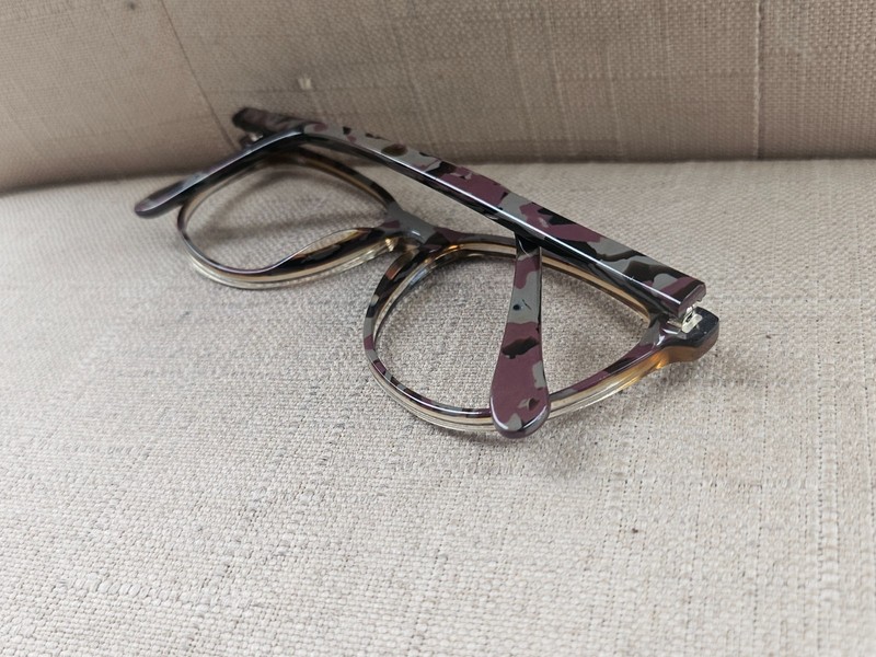 Link Occhiali Women Eyeglasses 7175 C57 Black Pink Camouflage Frames 53-16 140 gallery