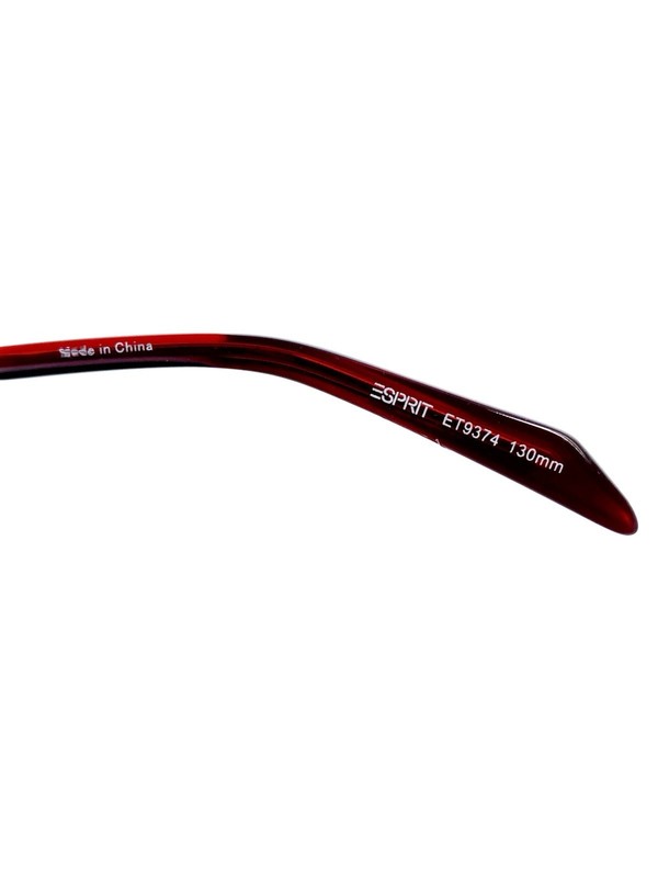 New Esprit Red Metal Rectangular Glasses ET9374 531 48 19 130 gallery