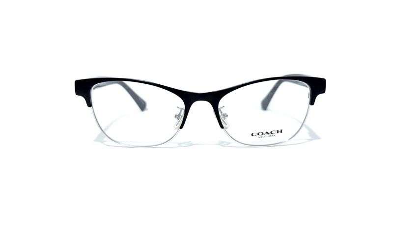COACH HC 5074T 9239 SATIN BLACK / SILVER RX EYEGLASSES 52-17-135 HC5074 W/CASE gallery
