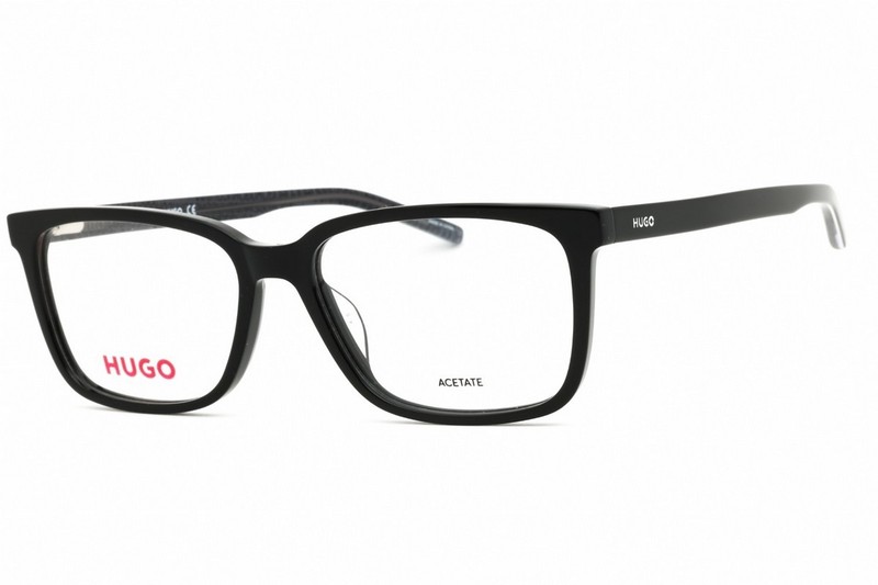 HUGO HG1010-0807-53 Eyeglasses Frame Size 53mm 18mm 145mm BLACK Men 716736081335 gallery