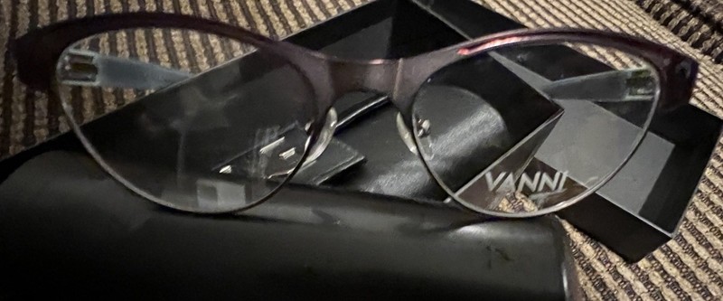 VANNI V8420 color c46 Eyeglasses Purple Cat Eye Full Rim Metal 54-19-140