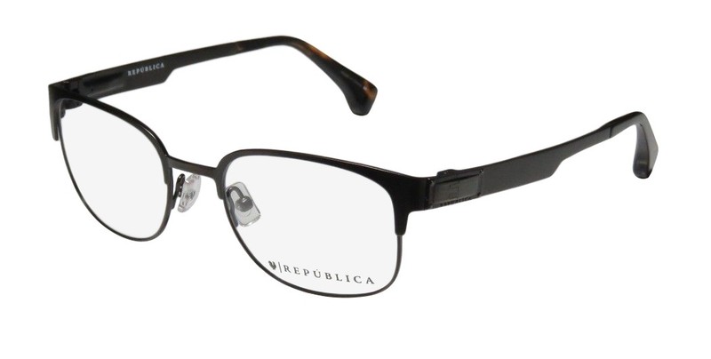NEW REPUBLICA BOSTON EYEGLASS FRAME 50-19-135 FULL-RIM UNISEX METAL BR BROWN