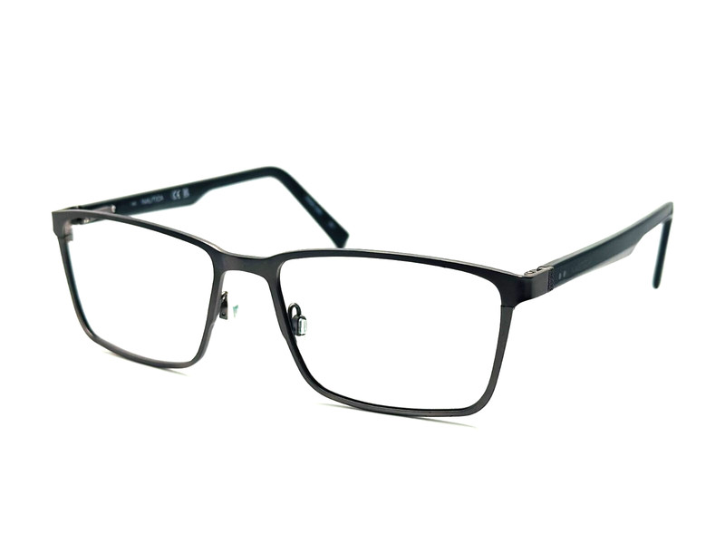 AUTHENTIC NAUTICA N7323 030 Matte Gunmetal Rectangular Eyeglasses 54mm 17 145