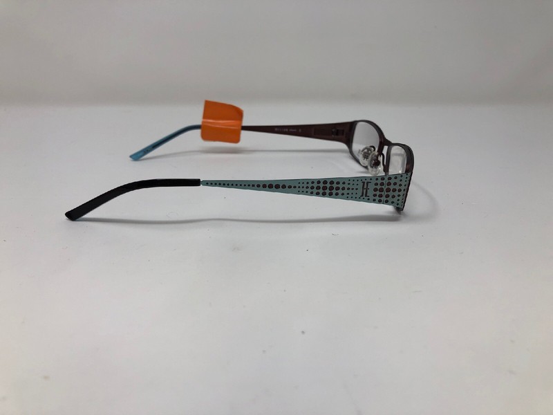Helium Eyeglasses Frames 4122 Brown Blue 49-16-135 Italy Full Rim AC86 gallery