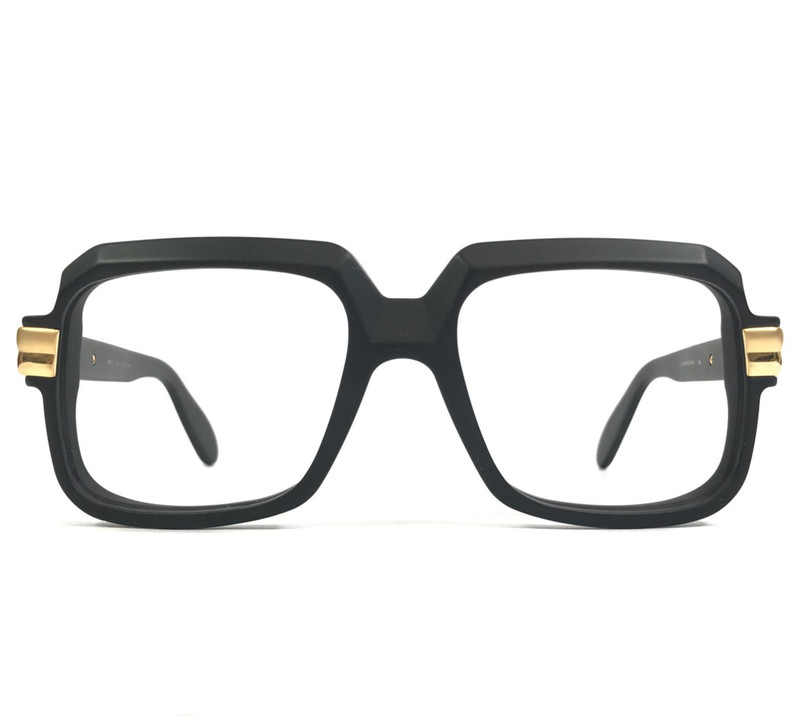 Cazal Legends Eyeglasses Frames MOD.607 COL.11 Matte Black Gold Square 56-18-140