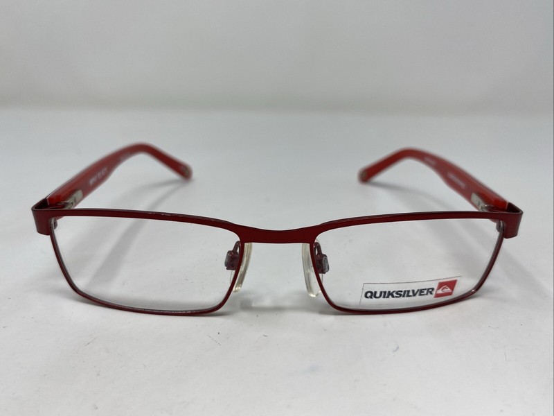 Quiksilver MINI GLAZE RED 48-16-130 Metal Full Rim Eyeglasses Frame :054