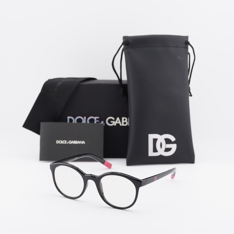 NEW Dolce & Gabbana DX5095 501 Black 46mm Eyeglasses