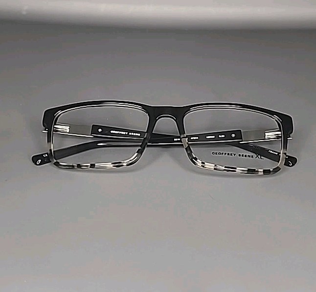 Geoffrey Beene XL G510 Black Acetate Eyeglass Frames 57/18/150 gallery