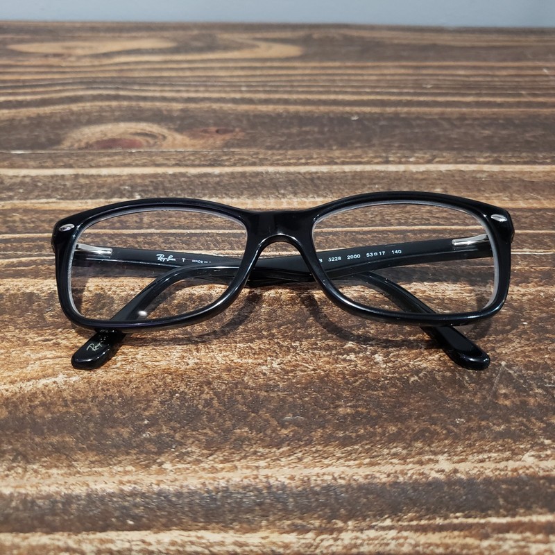 Ray-Ban RB5228 2000 Black Full Rim Eyeglasses Frames Only 53-17 140 Unisex