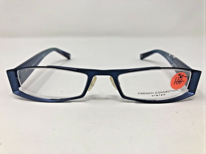 French Connection Eyeglasses Frame England OFF6506 Col.006 50-19-140 Blue B832