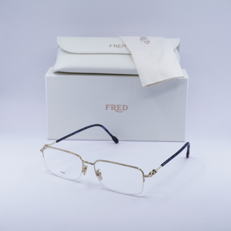 NEW Fred FG50017U 030 Gold 58mm Eyeglasses