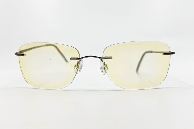 Airlock Eyeglasses Frames Only Wisdom 200 033 52-18-140 Titanium Gray Rimless