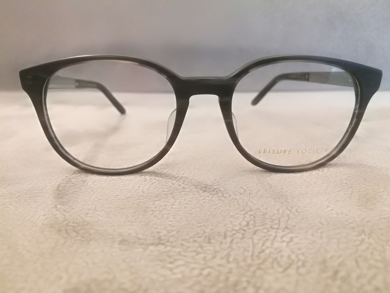 LEISURE SOCIETY Eyeglasses Model HARVARD Color White Gold  Matte Smoked 12KT 51