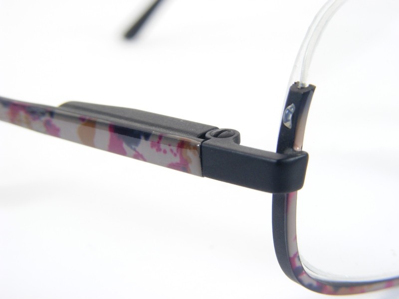 Vintage Prestige 274 26 Matt Black /Multicolor UNIQUE RARE EYEGLASSES 50-21-140 gallery