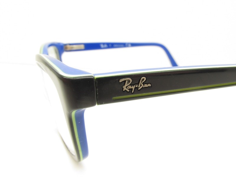 Child's RAY-BAN Jr RB 1536 3600 RECTANGULAR HORN-RIMMED EYEGLASSES FRAMES 98212 gallery