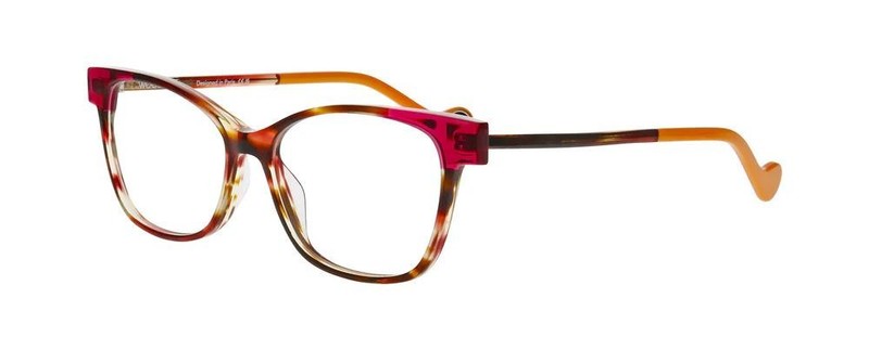 Woow Say Yes 2 8413 Color Tortoise Plum Transparent Eyeglasses 53-15-143