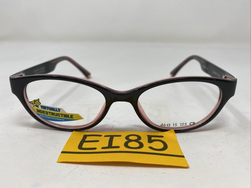 Liberty Sport Z8-Y60 224 46-15-125 Black/Pink Full Rim Eyeglasses Frame EI85 gallery